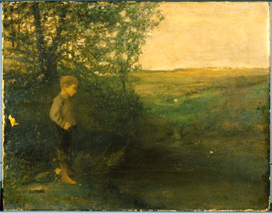 George Fuller - Boy Fishing - Google Art Project