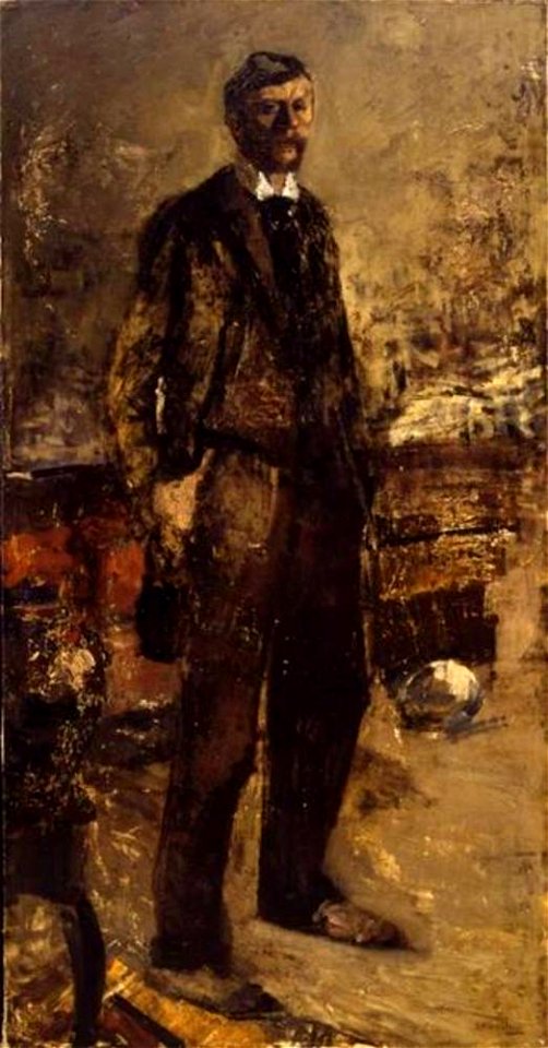 George Hendrik Breitner - Zelfportret van George Hendrik Breitner (1857-1923) - A 22 - Stedelijk Museum Amsterdam
