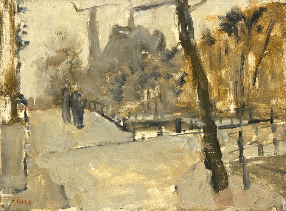 George Hendrik Breitner - De Leidsegracht te Amsterdam