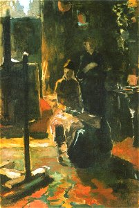 George Hendrik Breitner - In het atelier