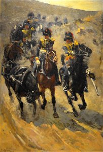 George Hendrik Breitner - Rijdende Artillerie