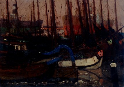 George Hendrik Breitner - Schepen in het ijs2