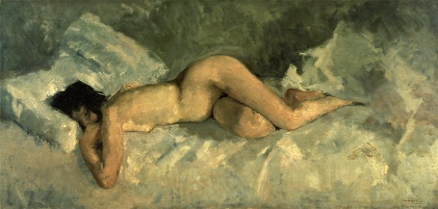 George Hendrik Breitner - Reclining nude - Google Art Project (28709034)
