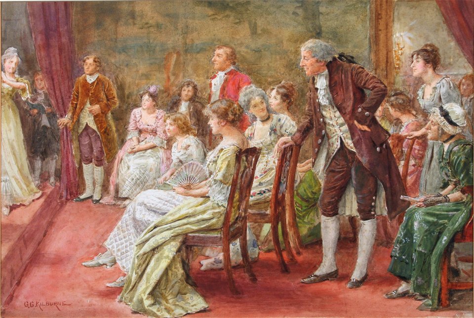 George Goodwin Kilburne A soiree
