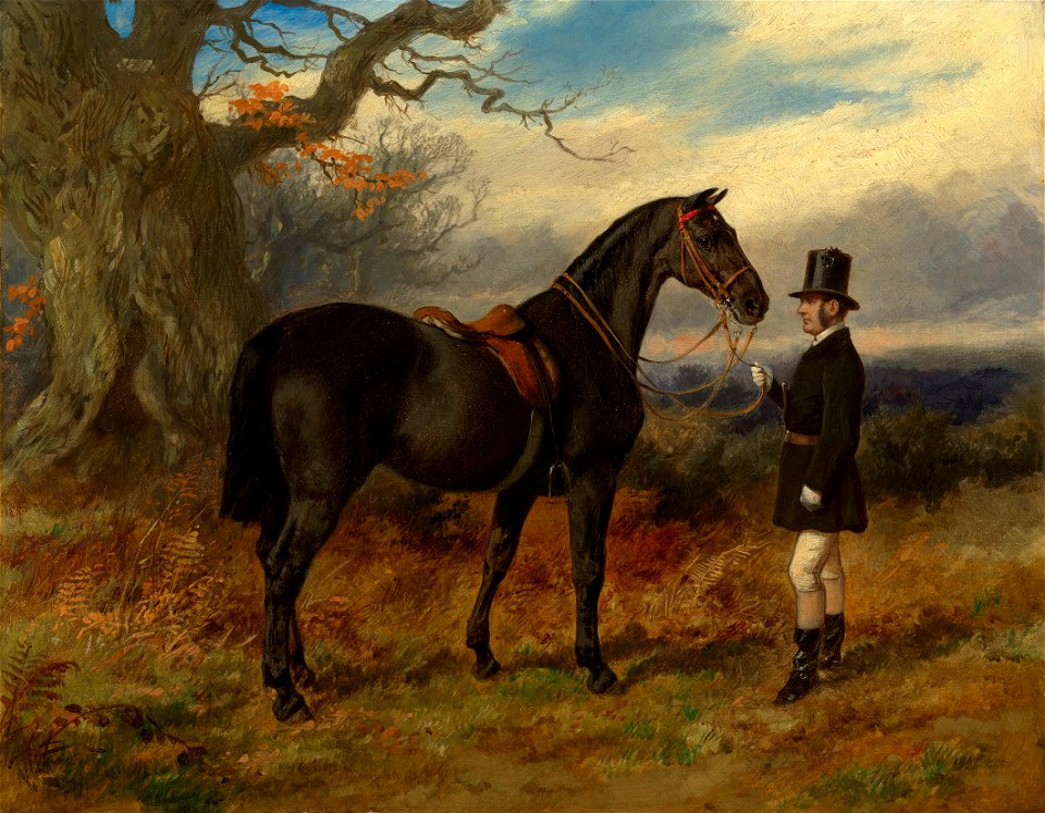 George Housman Thomas (1824-68) - Aya with John Clark - RCIN 408928 - Royal Collection