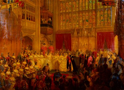 George Housman Thomas (1824-68) - The Marriage of Albert Edward, Prince of Wales, 10 March 1863 - RCIN 406997 - Royal Collection