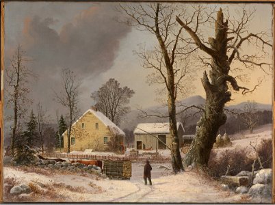 George Henry Durrie - Winter Landscape - 1932.281 - Yale University Art Gallery