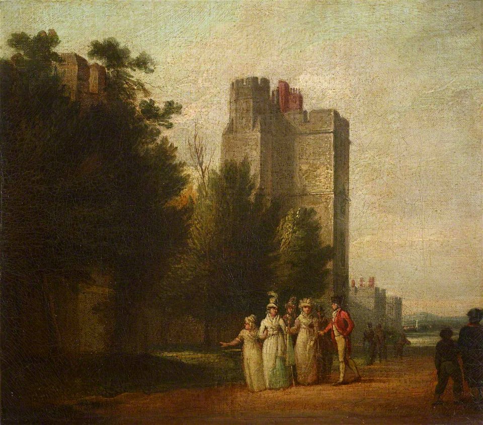 George Henry Harrison (1816-1846) (attributed to) - Entrance to the Middle Ward, Windsor Castle, 1770 - 515614 - National Trust