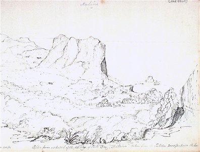 George Henry Mowbray - Copied from a sketch of the valley of Porto da Cruz, Madeira, taken from the Portella 2000ft above the Sea