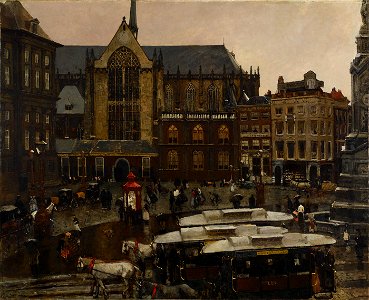 George Hendrik Breitner - De Dam - SB 6344 - Amsterdam Museum