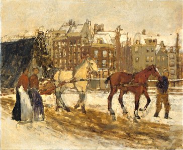 George Hendrik Breitner - Het Rokin te Amsterdam3