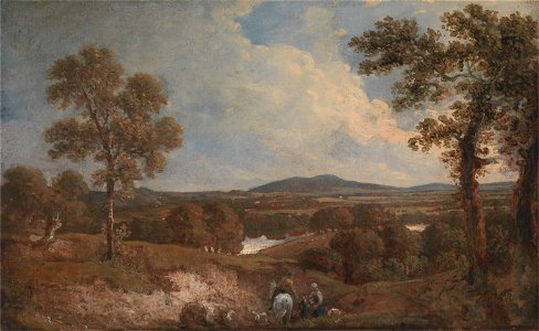 George Howland Beaumont - Landscape with Figures in the Foreground - Google Art Project