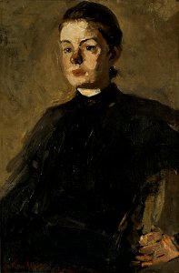 George Hendrik Breitner - Portrait of Kitty van Vloten - 1886 - Stedelijk A 2113