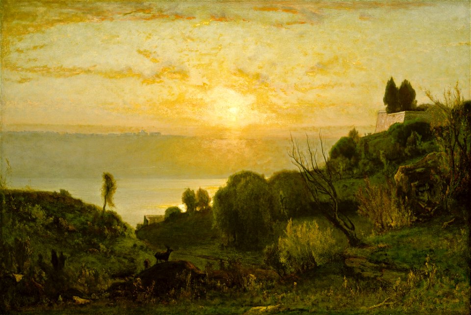 George Inness - Lake Albano, Sunset - 1962.2.1 - National Gallery of Art