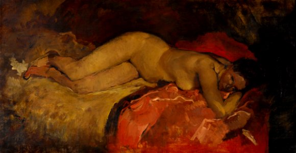 George Hendrik Breitner - Reclining nude - Google Art Project