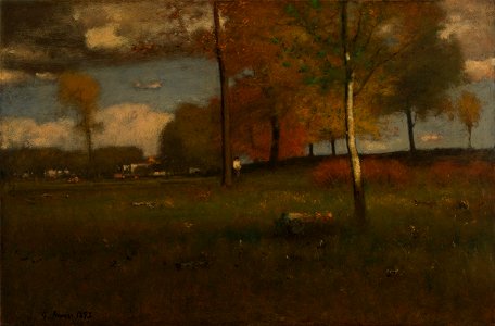 George Inness - Near the Village, October - Google Art Project