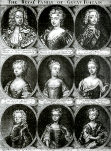 George II, Queen Caroline, and children