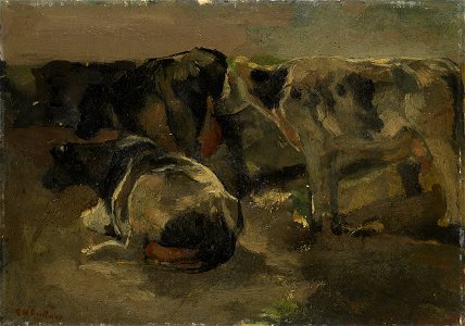 George Hendrik Breitner - Vier koeien