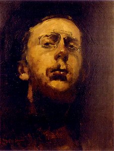 George Hendrik Breitner - Zelfportret met lorgnet