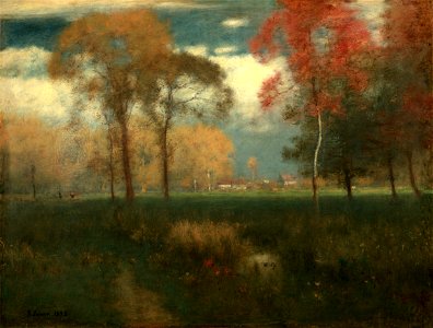 George Inness - Sunny Autumn Day - 1956.578 - Cleveland Museum of Art