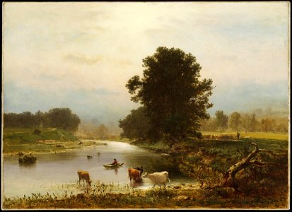 George Inness - A View Near Medfield - 1976.94 - Harvard Art Museums