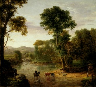 George Inness - Crossing the Ford - 1977.487 - Art Institute of Chicago