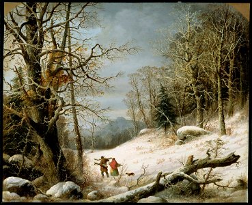 George Henry Durrie - Winter Landscape, Gathering Wood - 46.853 - Museum of Fine Arts