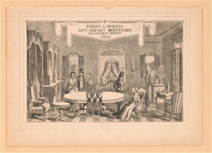 George J. Henkels. City cabinet warerooms 173 Chestnut Street Phila LCCN2004665420