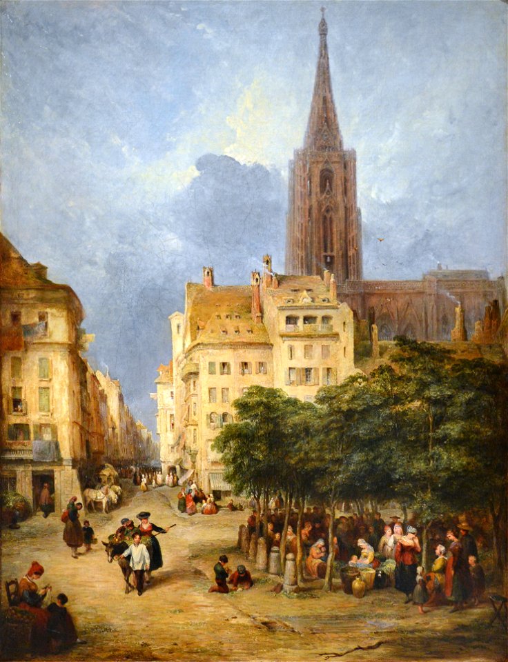 George Jones, Vue de la place Gutenberg à Strasbourg 2