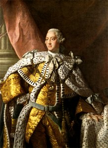 George III by studio of Allan Ramsay. Free illustration for personal and commercial use.