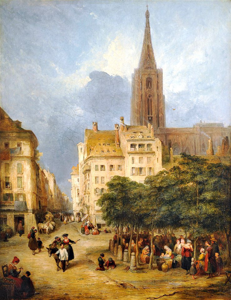 George Jones, Vue de la place Gutenberg à Strasbourg