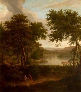 George Lambert (c.1700-1765) - A River Landscape Flanked by Trees - 266928 - National Trust