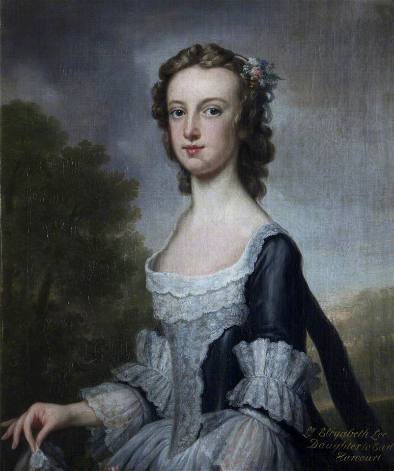 George Knapton (1698-1778) (attributed to) - Lady Elizabeth Harcourt (d.1811), Lady Lee - 653166 - National Trust