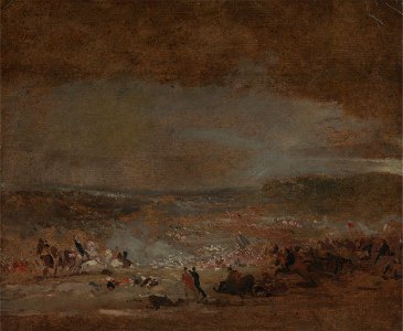 George Jones - Study for 'Battle of Waterloo' - Google Art Project
