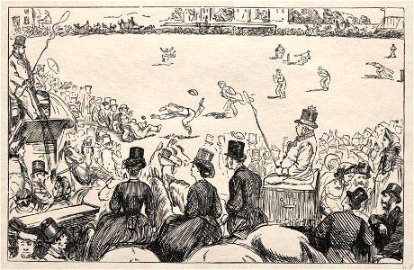 George Louis Palmella Busson Du Maurier (British, 1834-1896) - University Cricket Match at Lords - 1924.374 - Cleveland Museum of Art