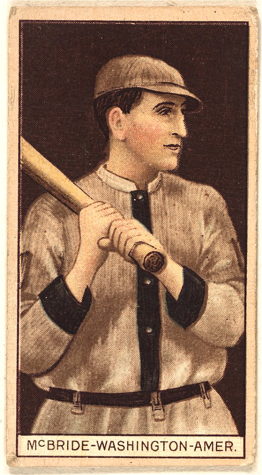 George McBride, Washington Nationals, baseball card portrait LCCN2008678402