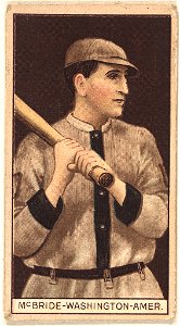 George McBride, Washington Nationals, baseball card portrait LCCN2008678402