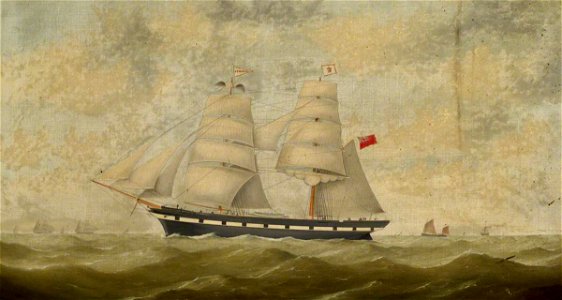 George Mears (1826-1906) - The Brig 'Carbonaria' - BHC3772 - Royal Museums Greenwich