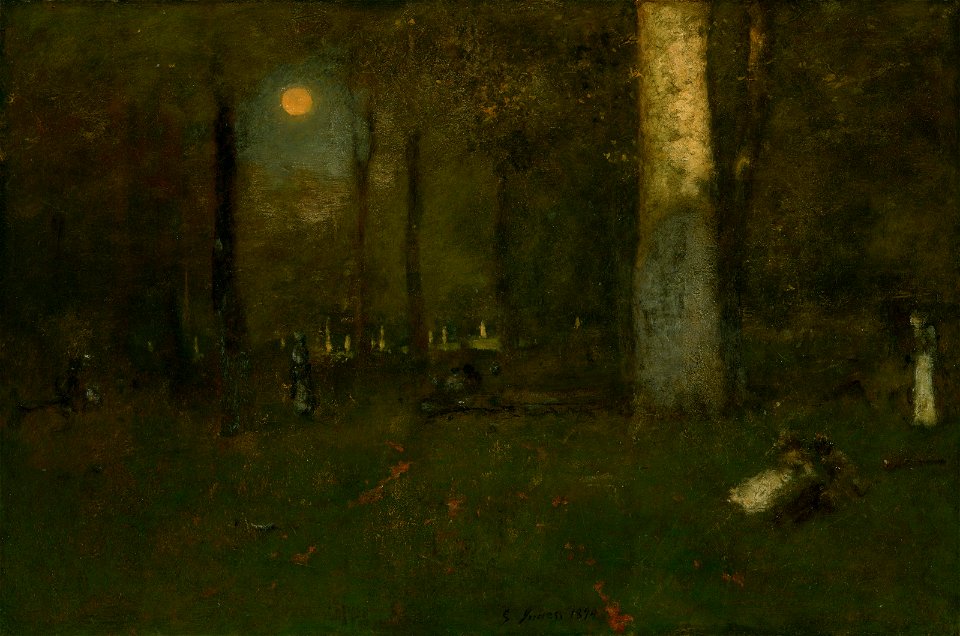 George inness picnic in the woods montclair new jersey090047)