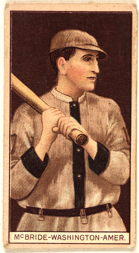 George McBride, Washington Nationals, baseball card portrait LCCN2008678402
