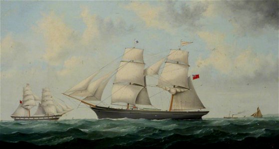 George Mears (1826-1906) - The Brig 'Commerce' - BHC3268 - Royal Museums Greenwich