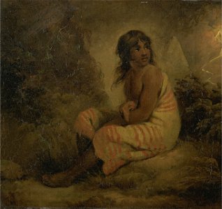 George Morland - Indian girl - Google Art Project. Free illustration for personal and commercial use.