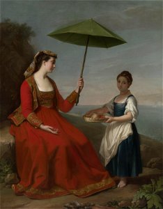George James - A Whole Length of a Lady of Neturrio, a Sea-port in the Pope's Territorie - B2012.18.1 - Yale Center for British Art