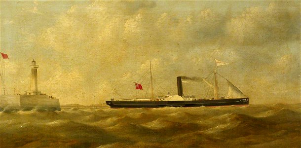 George Mears (1826-1906) - The Paddle Steamer 'Prince of Wales' - BHC3559 - Royal Museums Greenwich