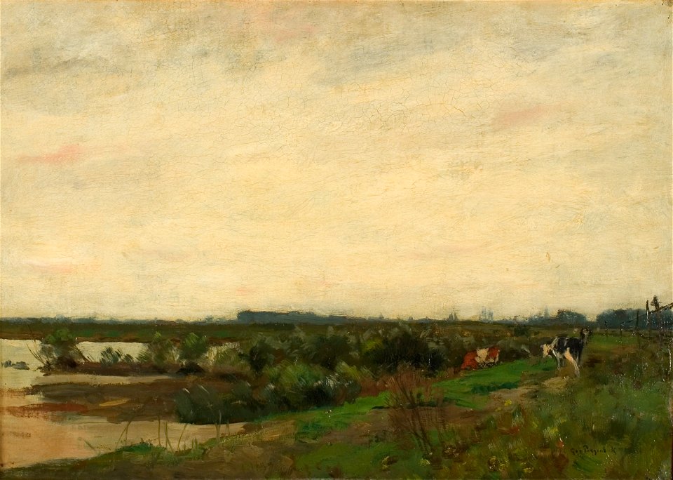 George Jan Hendrik Poggenbeek - Hollands polderlandschap - 0430 - Rijksmuseum Twenthe