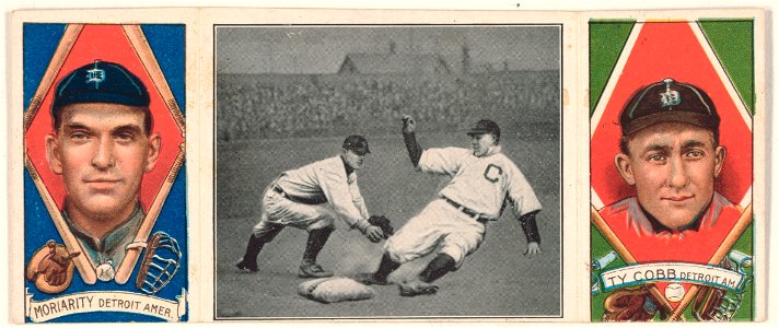 George Moriarty-Ty Cobb, Detroit Tigers, baseball card portrait LCCN2008678519