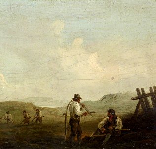 George Morland (1763-1804) (style of) - Reapers at Rest and at Work in a Field - 515514.8 - National Trust
