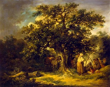 George Morland - Gipsies - WGA16241. Free illustration for personal and commercial use.