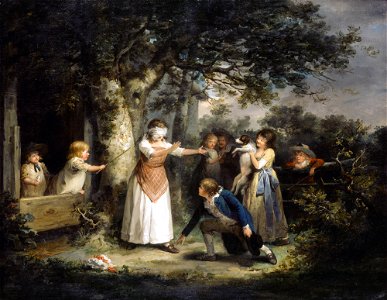 George Morland - Blind Man's Buff - 36.102 - Detroit Institute of Arts