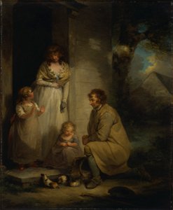 George Morland - Selling Guinea Pigs - Google Art Project